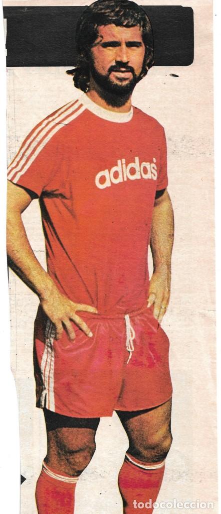 Collezionismo sportivo: BAYERN DE MUNICH ( M&Uuml;NCHEN ): Gran recorte de Gerd TORPEDO MULLER. 1975