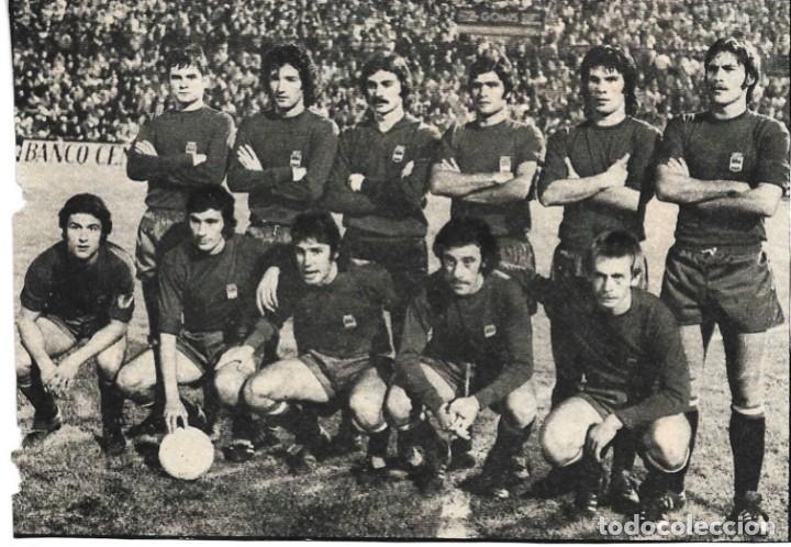 Collezionismo sportivo: SELECCI&Oacute;N OL&Iacute;MPICA ESPA&Ntilde;OLA DE F&Uacute;TBOL: Recorte de un equipo de 1975-76
