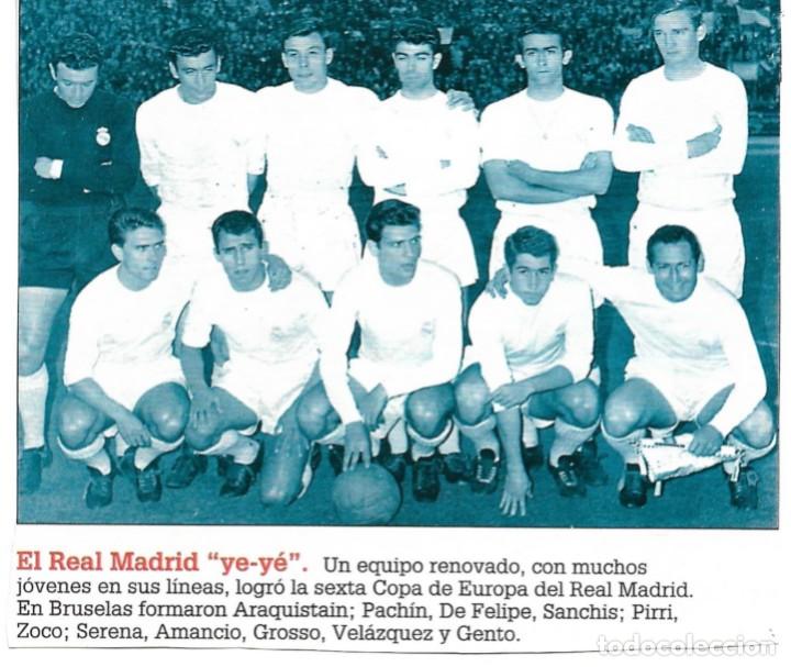 Collezionismo sportivo: REAL MADRID: Recorte del equipo que gan&oacute; la SEXTA en 1966