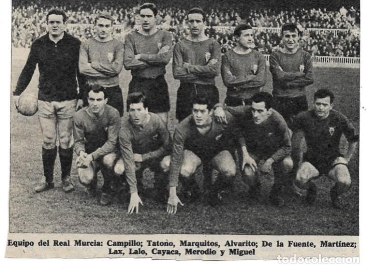 Collezionismo sportivo: REAL MURCIA: Recorte de un equipo de la temporada 63-64