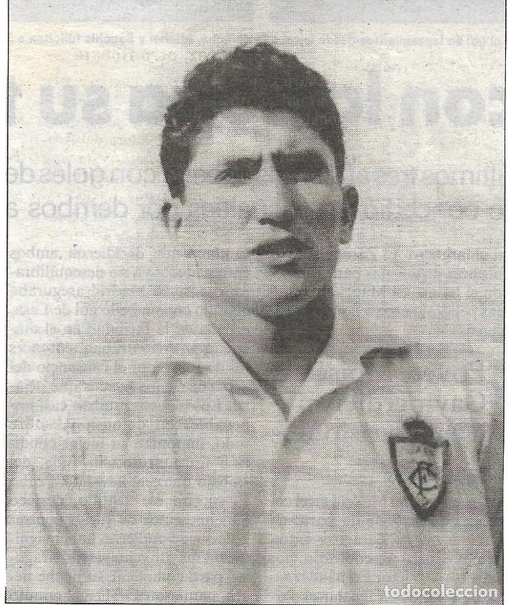 Collezionismo sportivo: REAL JA&Eacute;N: Recorte de LU&Iacute;S SPORT ( jugador de los a&ntilde;os 50 )