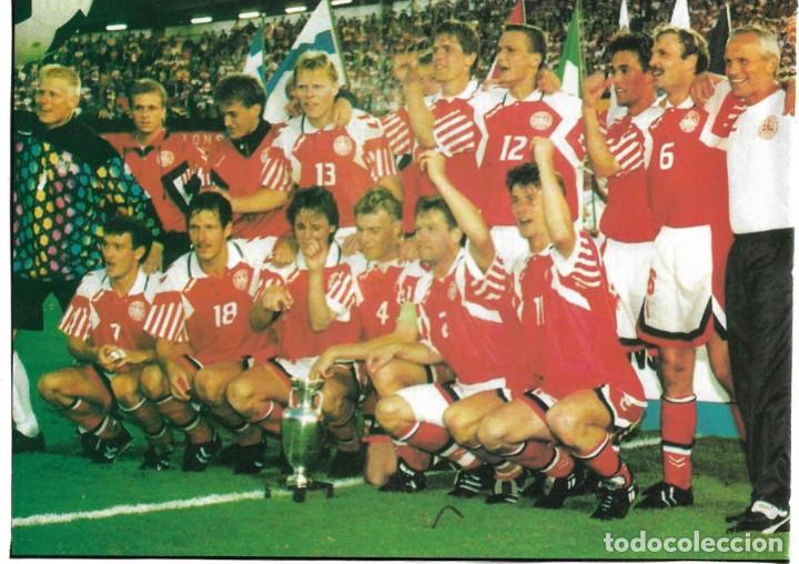 Collezionismo sportivo: SELECCI&Oacute;N DE F&Uacute;TBOL DE DINAMARCA: Recorte del equipo Campe&oacute;n de la Eurocopa de 1992