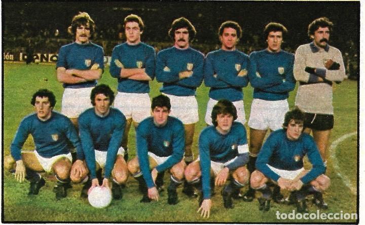 Collezionismo sportivo: SELECCI&Oacute;N DE F&Uacute;TBOL DE ITALIA: Recorte de un equipo de 1978