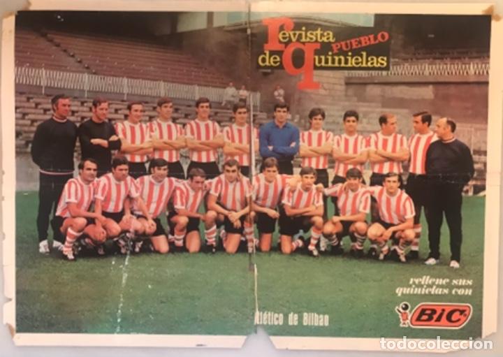 Coleccionismo deportivo: POSTER ATH. BILBAO PUBLICIDAD BIC REVISTA PUEBLO