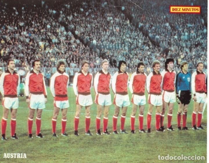 Collezionismo sportivo: SELECCI&Oacute;N DE F&Uacute;TBOL DE AUSTRIA ( con HANSI KRANKL ): Minip&oacute;ster de 1982