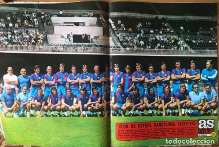 Coleccionismo deportivo: Poster 112 FC Barcelona Revista As agosto 1973
