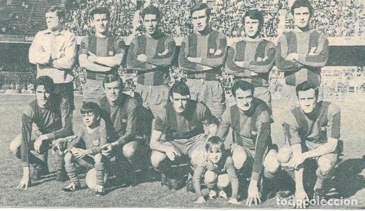 Collezionismo sportivo: BAR&Ccedil;A: Recorte de un equipo de la temporada 70-71. BAR&Ccedil;A 1- CSKA SOFIA 4