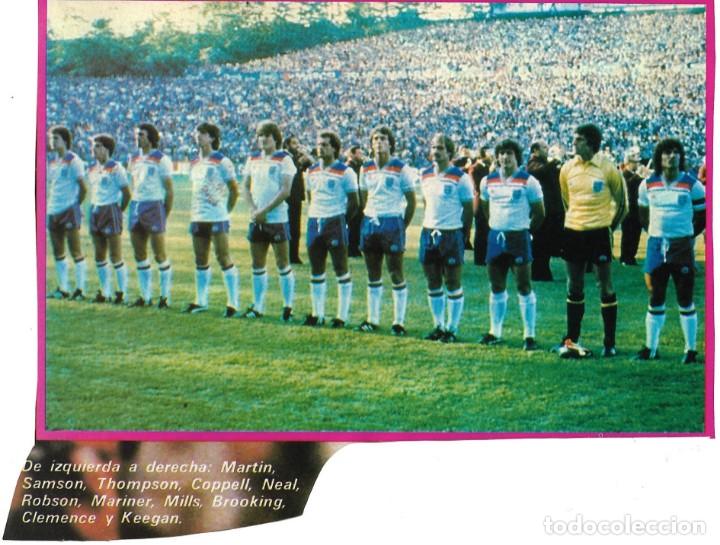 Collezionismo sportivo: SELECCI&Oacute;N DE F&Uacute;TBOL DE INGLATERRA: Recorte de un equipo de 1982