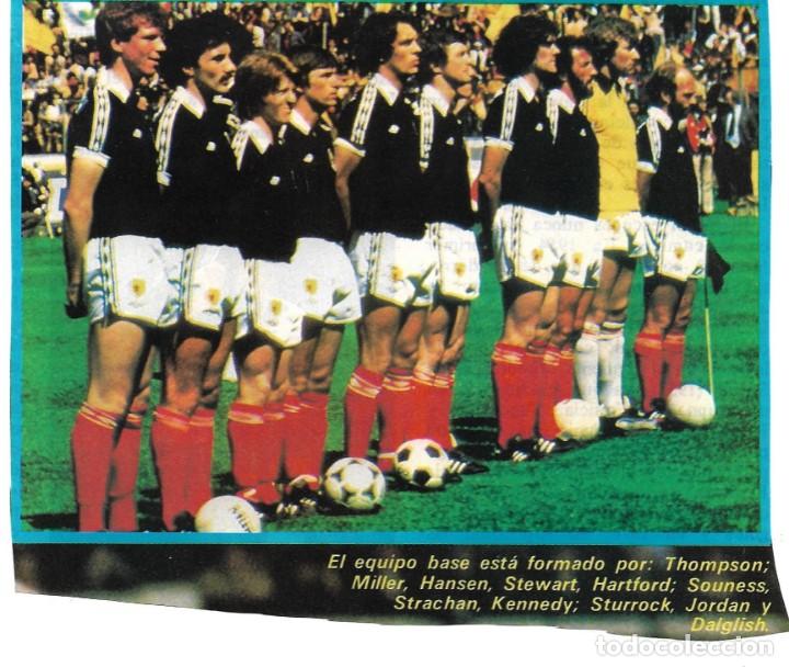 Collezionismo sportivo: SELECCI&Oacute;N DE F&Uacute;TBOL DE ESCOCIA: Recorte de un equipo de 1982