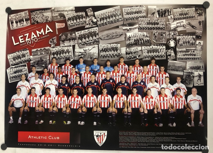 Coleccionismo deportivo: ATHLETIC CLUB DE BILBAO. POSTER OFICIAL TEMPORADA 2010-2011.