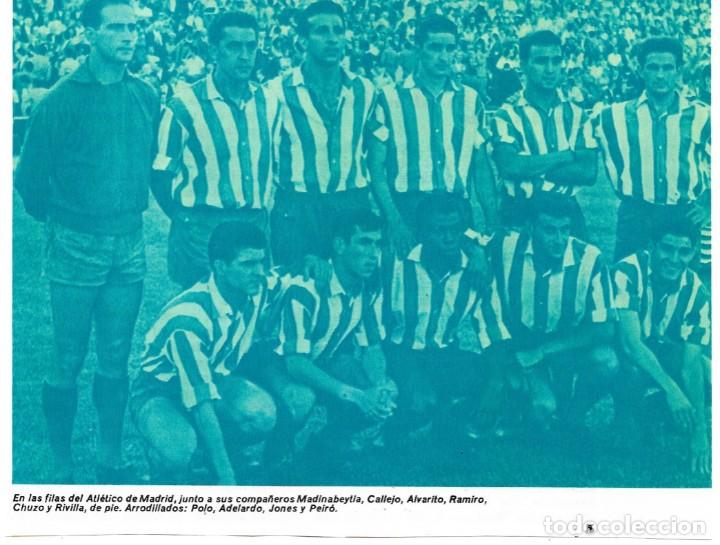 Collezionismo sportivo: ATL&Eacute;TICO DE MADRID: Recorte del equipo Campe&oacute;n de Copa en 1960