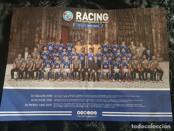Collezionismo sportivo: P&oacute;ster oficial Racing Club de Estrasbourg (2021/2022) Con Gameiro