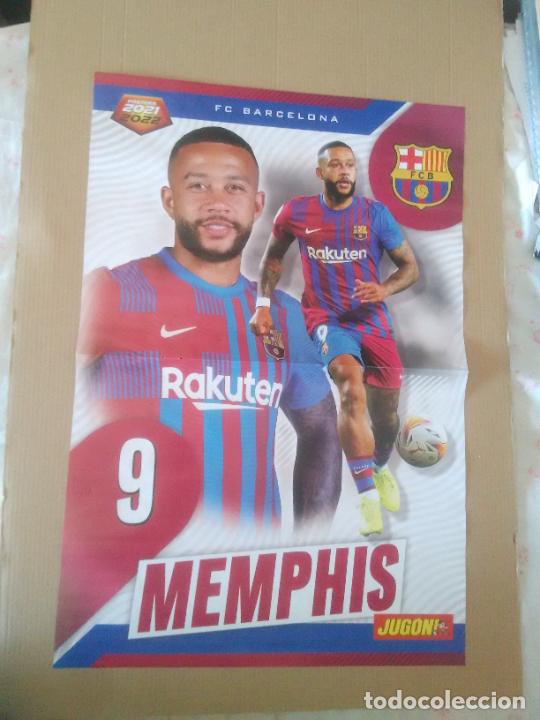 Colecionismo desportivo: MEMPHIS DEPAY BARCELONA BAR&Ccedil;A ESPA&Ntilde;A SELECCI&Oacute;N ESPA&Ntilde;OLA QATAR 2022 DOBLE P&Oacute;STER 2 P&Aacute;G REVISTA JUG&Oacute;N