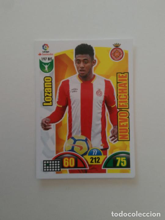 Sammelleidenschaft Sport: 197 BIS CHOCO LOZANO FICHAJE GIRONA CROMO TARJETA LIGA FUTBOL PANINI ADRENALYN 2017-2018 17-18