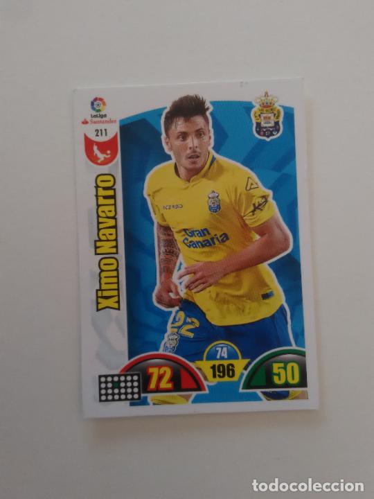 Collectionnisme sportif: 211 XIMO NAVARRO LAS PALMAS CROMO TARJETA LIGA FUTBOL PANINI ADRENALYN 2017-2018 17-18