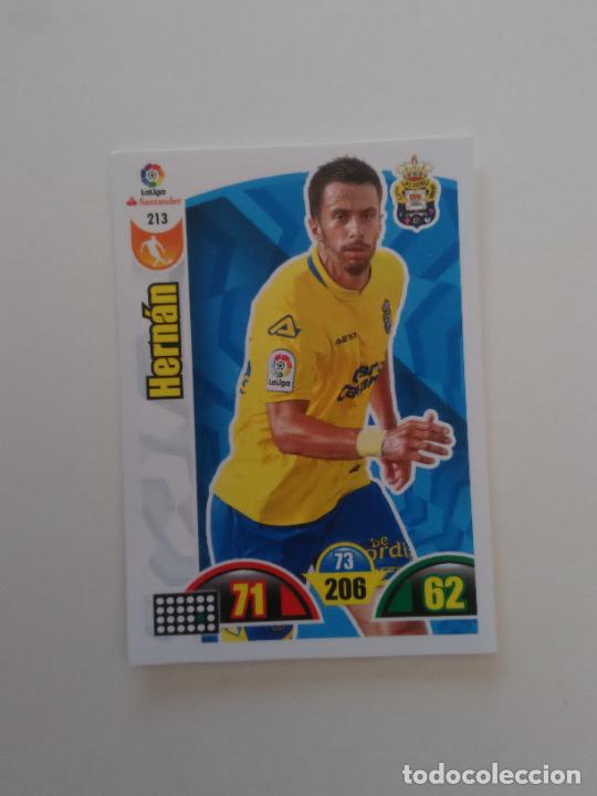 Collectionnisme sportif: 213 HERN&Aacute;N LAS PALMAS CROMO TARJETA LIGA FUTBOL PANINI ADRENALYN 2017-2018 17-18