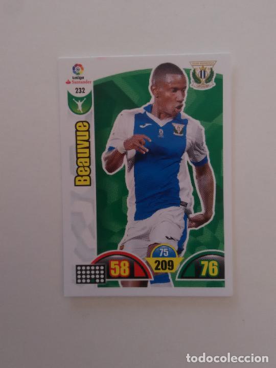 Collectionnisme sportif: 232 BEAUVUE LEGAN&Eacute;S CROMO TARJETA LIGA FUTBOL PANINI ADRENALYN 2017-2018 17-18