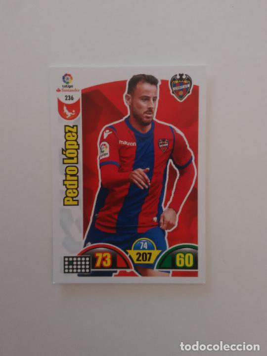 Collectionnisme sportif: 236 PEDRO L&Oacute;PEZ LEVANTE CROMO TARJETA LIGA FUTBOL PANINI ADRENALYN 2017-2018 17-18