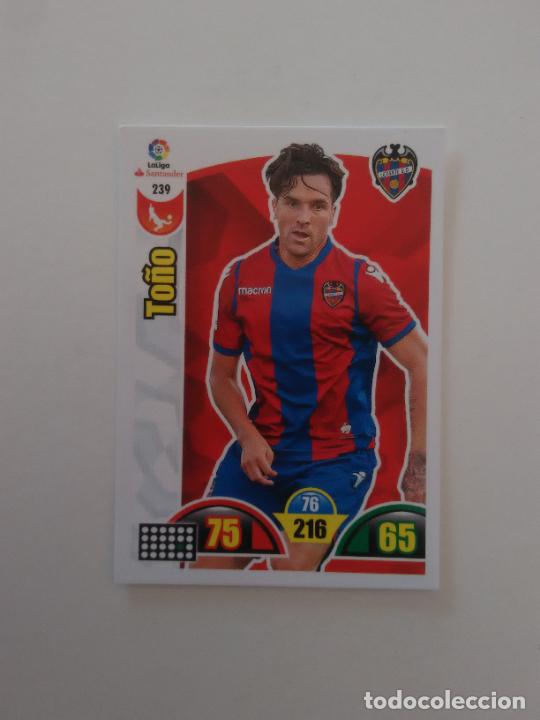 Collectionnisme sportif: 239 TO&Ntilde;O LEVANTE CROMO TARJETA LIGA FUTBOL PANINI ADRENALYN 2017-2018 17-18