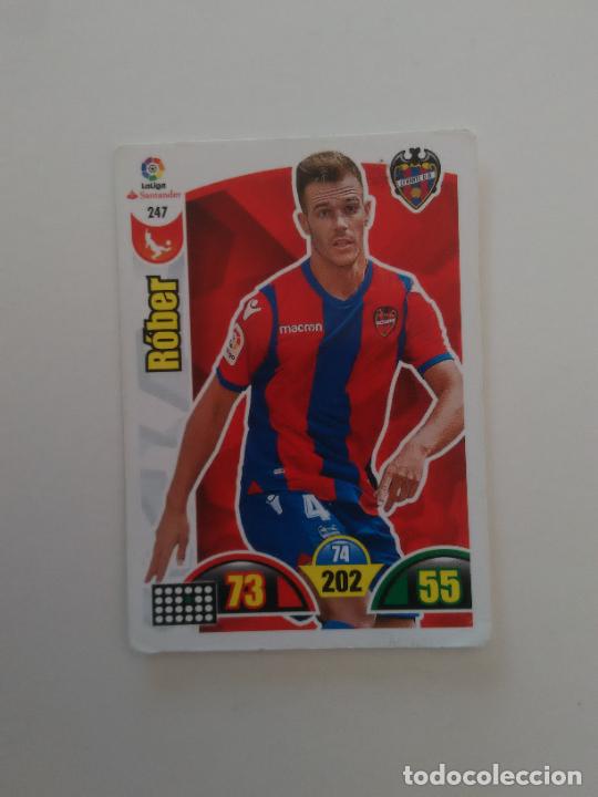 Collectionnisme sportif: 247 R&Oacute;BER LEVANTE CROMO TARJETA LIGA FUTBOL PANINI ADRENALYN 2017-2018 17-18