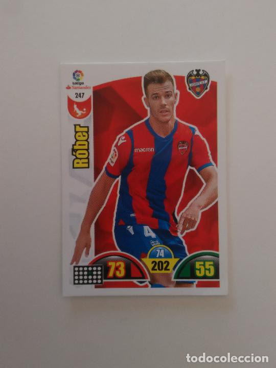 Collectionnisme sportif: 247 R&Oacute;BER LEVANTE CROMO TARJETA LIGA FUTBOL PANINI ADRENALYN 2017-2018 17-18