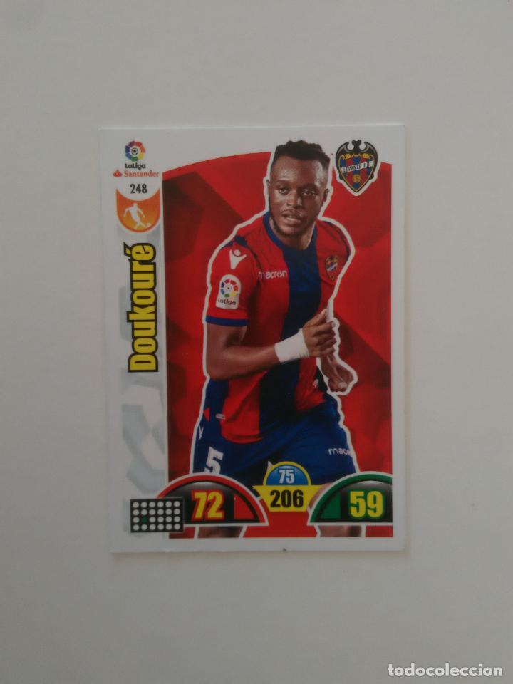 Collectionnisme sportif: 248 DOUKOUR&Eacute; LEVANTE CROMO TARJETA LIGA FUTBOL PANINI ADRENALYN 2017-2018 17-18