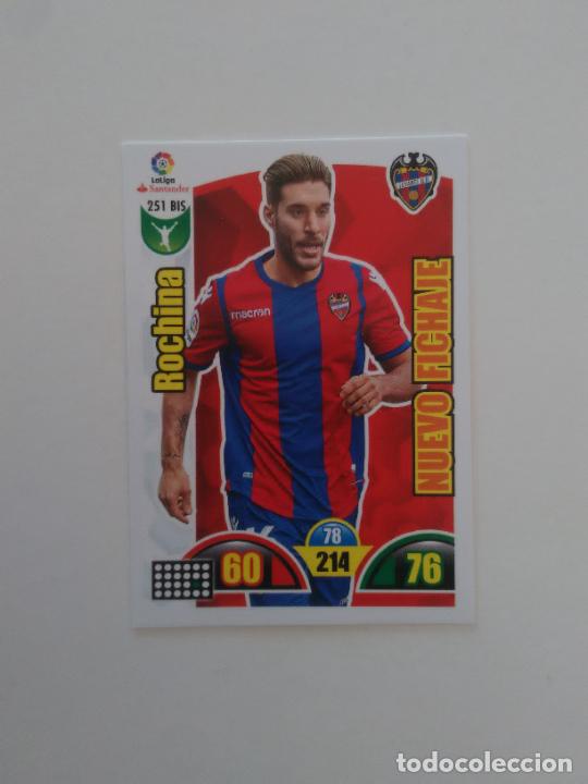 Collectionnisme sportif: 251 BIS ROCHINA FICHAJE LEVANTE CROMO TARJETA LIGA FUTBOL PANINI ADRENALYN 2017-2018 17-18