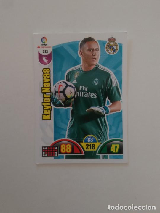 Collectionnisme sportif: 253 KEYLOR NAVAS REAL MADRID CROMO TARJETA LIGA FUTBOL PANINI ADRENALYN 2017-2018 17-18
