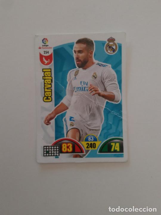 Collectionnisme sportif: 254 CARVAJAL REAL MADRID CROMO TARJETA LIGA FUTBOL PANINI ADRENALYN 2017-2018 17-18