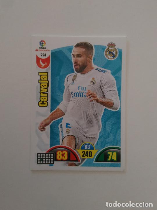 Collectionnisme sportif: 254 CARVAJAL REAL MADRID CROMO TARJETA LIGA FUTBOL PANINI ADRENALYN 2017-2018 17-18