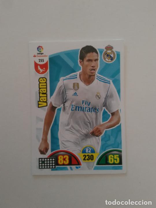 Collectionnisme sportif: 255 VARANE REAL MADRID CROMO TARJETA LIGA FUTBOL PANINI ADRENALYN 2017-2018 17-18