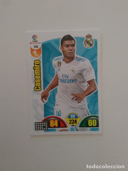 Collectionnisme sportif: 258 CASEMIRO REAL MADRID CROMO TARJETA LIGA FUTBOL PANINI ADRENALYN 2017-2018 17-18