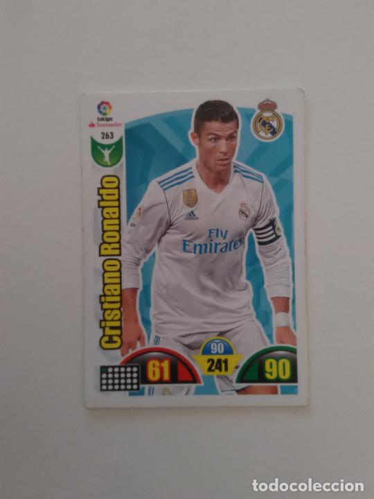 Collectionnisme sportif: 263 CRISTIANO RONALDO REAL MADRID CROMO TARJETA LIGA FUTBOL PANINI ADRENALYN 2017-2018 17-18