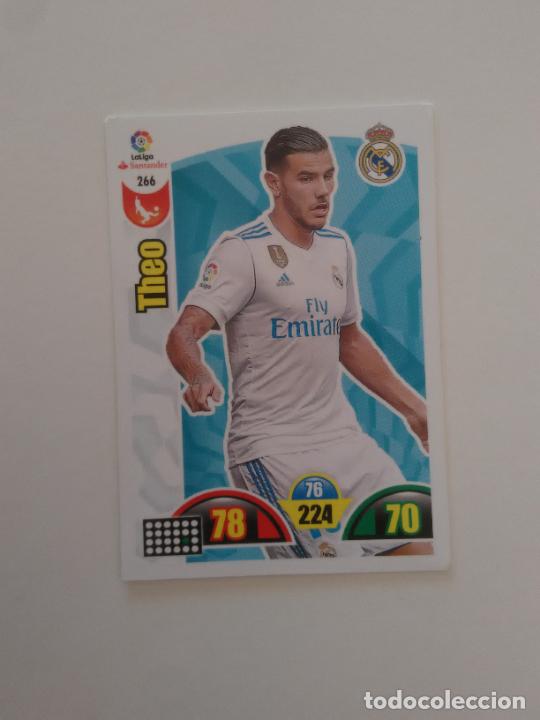 Collectionnisme sportif: 266 THEO REAL MADRID CROMO TARJETA LIGA FUTBOL PANINI ADRENALYN 2017-2018 17-18