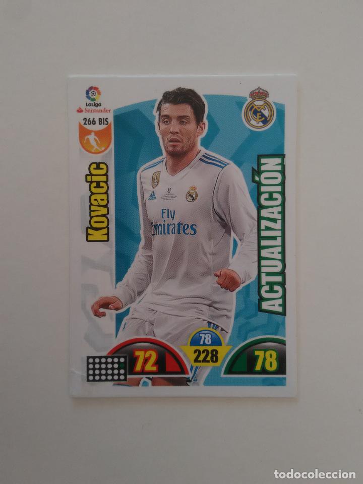 Collectionnisme sportif: 266 BIS KOVACIC REAL MADRID CROMO TARJETA LIGA FUTBOL PANINI ADRENALYN 2017-2018 17-18