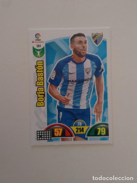 Collectionnisme sportif: 281 BORJA BAST&Oacute;N M&Aacute;LAGA CROMO TARJETA LIGA FUTBOL PANINI ADRENALYN 2017-2018 17-18