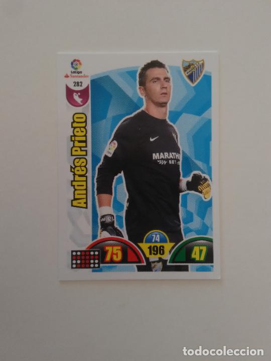 Collectionnisme sportif: 282 ANDR&Eacute;S PRIETO M&Aacute;LAGA CROMO TARJETA LIGA FUTBOL PANINI ADRENALYN 2017-2018 17-18