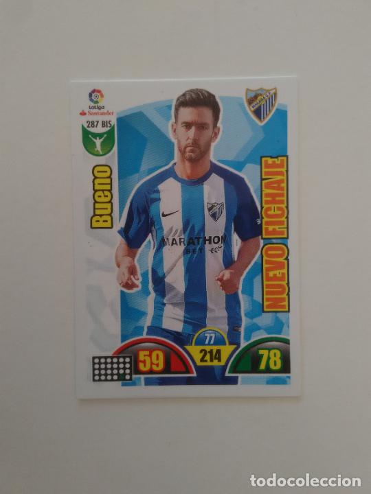 Sammelleidenschaft Sport: 287 BIS BUENO FICHAJE M&Aacute;LAGA CROMO TARJETA LIGA FUTBOL PANINI ADRENALYN 2017-2018 17-18