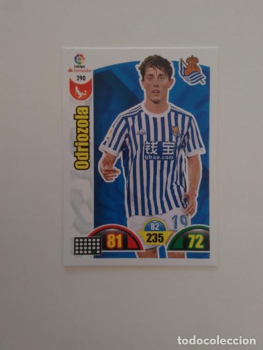 Sammelleidenschaft Sport: 290 ODRIOZOLA REAL SOCIEDAD CROMO TARJETA LIGA FUTBOL PANINI ADRENALYN 2017-2018 17-18