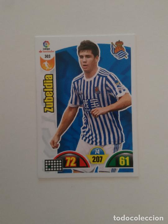 Sammelleidenschaft Sport: 303 ZUBELDIA REAL SOCIEDAD CROMO TARJETA LIGA FUTBOL PANINI ADRENALYN 2017-2018 17-18