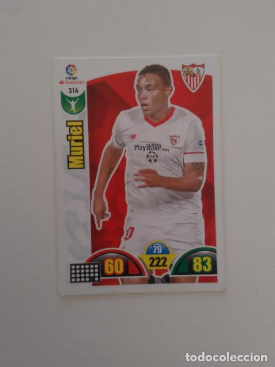 Sports collectibles: 316 MURIEL SEVILLA CROMO TARJETA LIGA FUTBOL PANINI ADRENALYN 2017-2018 17-18