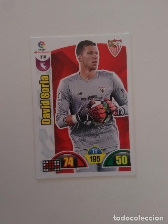 Sammelleidenschaft Sport: 318 DAVID SORIA SEVILLA CROMO TARJETA LIGA FUTBOL PANINI ADRENALYN 2017-2018 17-18