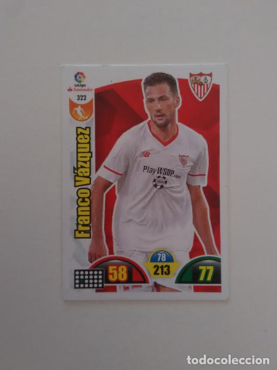 Sammelleidenschaft Sport: 322 FRANCO V&Aacute;ZQUEZ SEVILLA CROMO TARJETA LIGA FUTBOL PANINI ADRENALYN 2017-2018 17-18