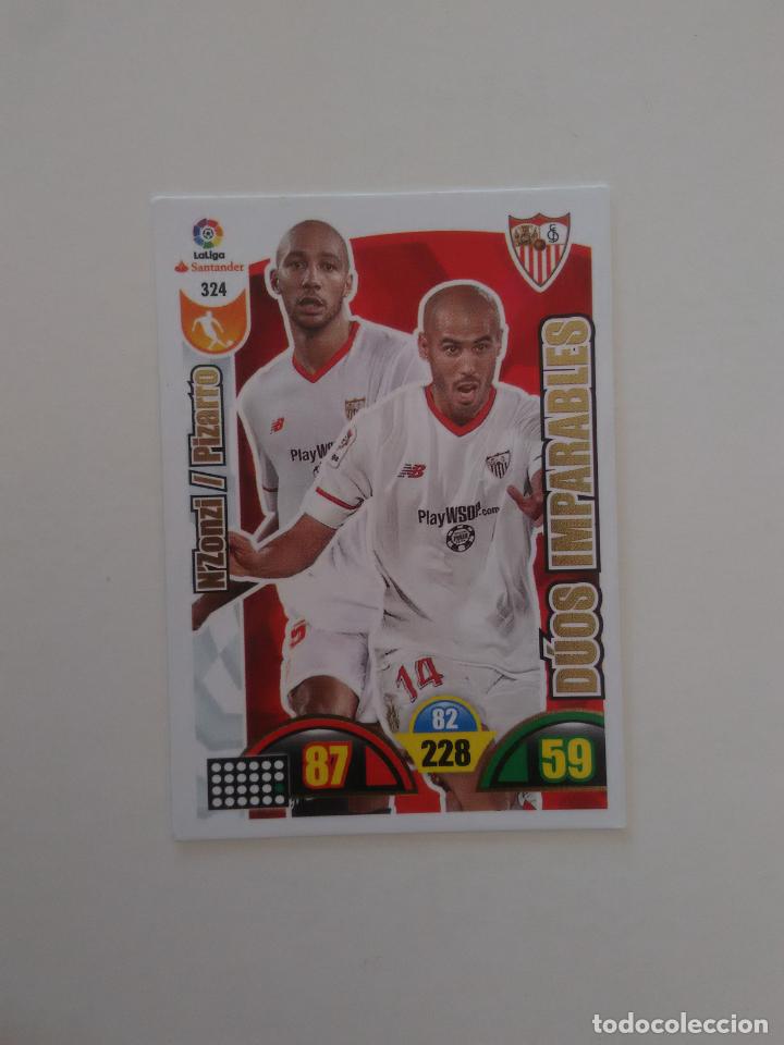 Sammelleidenschaft Sport: 324 N'ZONZI PIZARRO SEVILLA CROMO TARJETA LIGA FUTBOL PANINI ADRENALYN 2017-2018 17-18