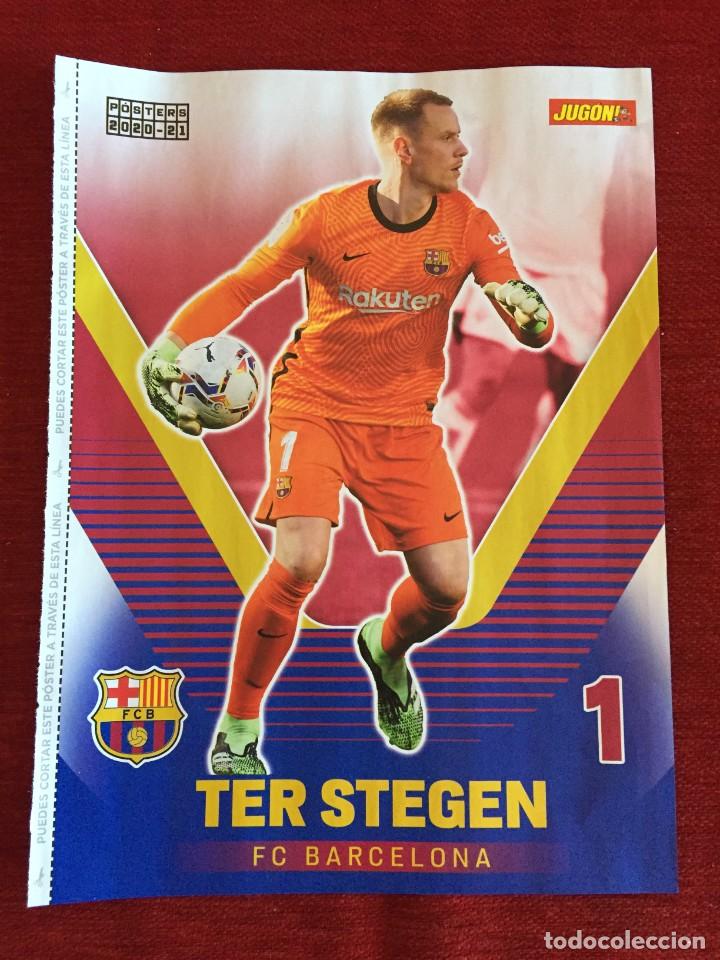 Collezionismo sportivo: CARTEL POSTER REVISTA JUGON TER STEGEN BARCELONA + KUBO GETAFE LIGA 2020 2021
