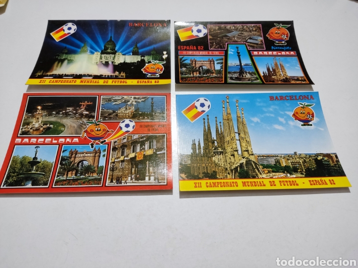 Coleccionismo deportivo: 8 postales Barcelona campeonato mundial de f&uacute;tbol Espa&ntilde;a 82