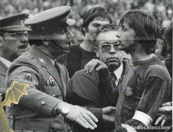 Collezionismo sportivo: Recorte de CRUYFF expulsado en M&aacute;laga