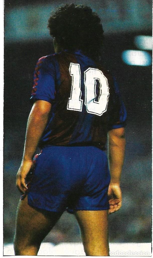 Sammelleidenschaft Sport: Recorte de MARADONA de espaldas.