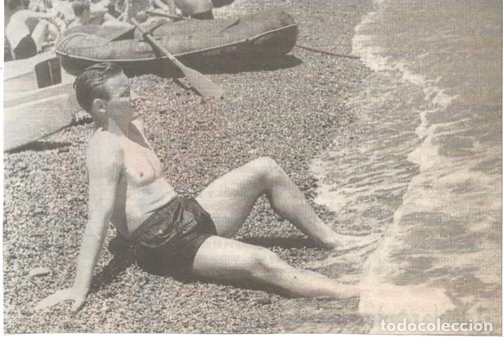 Sammelleidenschaft Sport: BAR&Ccedil;A: Recorte de MARI&Aacute; GONZALVO ( GONZALVO III )en la playa