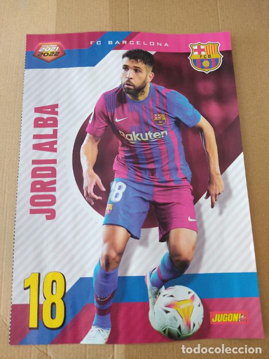 Sammelleidenschaft Sport: JORDI ALBA BARCELONA BAR&Ccedil;A MIKEL MERINO REAL SOCIEDAD DOBLE P&Oacute;STER 1 P&Aacute;G JUG&Oacute;N 2021-2022 LIGA 21-22